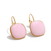 Joyful Candy Multicolor Enamel Square Hoop Earrings Golden Plated Stainless Steel Spring Summer Jewelry - Image 8