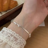 Sweet Bow Bracelets for Women Girls Sparkling Delicate Ribbon Bowknot Snake Bones Chain Bracelet Party Jewelry Gift - Image 5