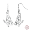 Silver Sweetheart Bow Earrings Round Donut Zircon Crab Ocean Earrings for Women Girls Jewelry - Image 35