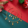 Christmas Tree Snowflake Elk Pendant Necklace Bracelet for Women Metal Chain Choker Charming Party Jewelry Holiday Gifts - Image 4
