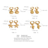 Ocean Style Pearl Conch Shell Starfish Drop Summer Hoop Earrings for Women Stainless Steel Holiday Daily Jewelry - Image 6