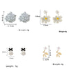 White Flower Earrings for Women Crystal Acrylic Pearl Long Tassel Drop Earrings Temperament Party Gift Jewelry - Image 5