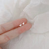 Tiny Minimalist Silver Plated Korean Mini Small Flower Stud Earrings for Women Teens Temperament Daily Wear Ear Piercing Jewelry - Image 5