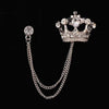 Crown Chain Brooch Vintage Tassel Crystal Brooch Temperament Rhinestone Lapel For Women Dress Mens Shirt Suit Set Collar Jewelry - Image 28