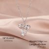 Romantic Bowknot Necklace for Women Stainless Steel Pendant Jewelry Kpop Wedding Korean Bow Choker Neck Chain Gift - Image 7