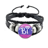 Lgbt Black Weave Leather Bracelet Bi Pride Glass Cabochon Gay Pride Rainbow Flag Photo Bangle Jewelry For Women Men Lovers Gift - Image 40