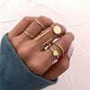 Ten-Piece Stacking Ring Set with Gold-Tone or Silver-Tone Designs - Image 17