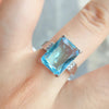 Purple/Blue/White/Yellow/Pink Zircon Rings For Women Silver Filled Multicolor Birthstone Wedding Ring - Image 4
