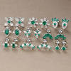 Tiny Green Crystal Stainless Steel Cartilage Stud Earrings 2 Pieces - Image 14