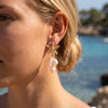 Boho Starfish Imitation Pearl Drop Earrings for Women Sea Star Dangle Earrings Summer Beach Party Jewelry Gift - Image 2