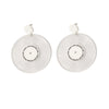 Kuguys Vintage Vinyl Dangle Earrings for Women Black White Clear Acrylic Round Shape Jewelry Accessories - Image 8