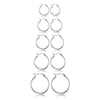 1Pair 10-100mm Classic Small/Big Hoop Earrings for Women Stainless Steel Simple Jewelry - Image 8