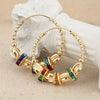 Retro Metal Crescent Earrings Bohemian Water Drop Tassel Earrings - Image 7