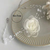 Imitation Pearl Choker Necklace with Lace-Up Bow Detail - Image 20