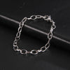 Ladies' Bracelet Stainless Steel Simple Box Chain Oval Chain Welded Chain Stackable Minimalist Adjustable Bracelet Jewelry Gift - Image 2