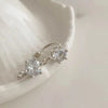 Elegant Shiny Synthetic Zirconia Hoop Earrings Adjustable Non Piercing Ear Clips for Women Daily Wear Party Banquet Jewelry Gift - Image 5