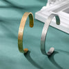 Eueavan Ayatul Kursi Stainless Steel Bangles Arabic Calligraphy Allah Islam Muslim Quran Verse Cuff Bracelet Religious Jewelry - Image 3