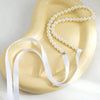 Imitation Pearl Choker Necklace with Lace-Up Bow Detail - Image 11