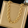 316L Stainless Steel Wheat Chain Necklace Metal Texture Plated Neck Chain Jewelry Gift - Image 7
