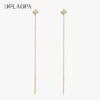 Dplaopa Silver Gold Drop Chain Star Earring Women Jewelry CrystL Simple Jewels - Image 1