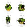 Cats in Plants Enamel Pins Metal Black Cat Potted Plant Badges Lapel Brooches Fun Animal Plant Jewelry Gift On Backpack For Kids - Image 5