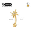 Titanium 16G CZ North Star Rook Earring 6mm 8mm 10mm 12mm Curved Barbell Eyebrow Cartilage Tragus Labret Piercing - Image 10