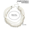Multilayer Tassel Chain Necklace with Imitation Pearl Details - Image 5