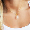 Freshwater Pearl Toggle Necklace for Women Paperclip Chain Necklace Stainless Steel Long Box Square Chain Long Choker - Image 13