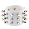 Green Black Punk Spike Bracelet 90s Wide Leather Bracelets for Women Men Goth Girl Cuff Bangle Studded Wristband Jewelry - Image 9