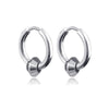 1 Pair Crosses Star Geometric Vintage Stainless Steel Round Small Hoop Earrings for Man Woman Teens Gift Jewelry Y2k Accessories - Image 12