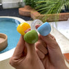 Jewelry Accessories Exaggerated Acrylic Ring Classic Geometric Ring Candy Color Resin Big Dome Plain Ring Girl - Image 5