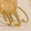 Gold Plated Stainless Steel Mesh Braid Bracelets Bangle for Women Men Simple Open Cuff Bracelet Classic Watchband Wrist Jewelry - Image 2