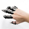 Black Metal Finger Claw Unique Skeleton Full Finger Rings Punk Rock Adjustable Armor Ring for Tech Enthusiasts - Image 7
