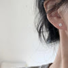 Personality Zircon Snowflake Little Piercing Stud Earrings for Women Jewelry Accessories Christmas Gift - Image 4