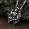 Vintage Gothic Satanic Goat Pendant Necklace For Men 316L Stainless Steel Demon Devil Lucifer Necklace Party Jewelry - Image 2