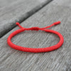 Tibetan Buddhist Bracelet Lucky Handmade Braided Adjustable King Kong Knot Red Thread Charm Bracelets for Women Men Couple Lover - Image 3