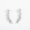 Sexy Mature Diamond Flower Stud Earrings Cubic Zirconia Inlaid for Daily Travel Parties And Banquets - Image 6