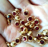 60 piece/lot Stainless Steel Crystal Pendant steel Gold Color 12 Birthstone Charm Round 6mm 6.5mm Rhinestones Charms - Image 19
