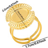 6Pcs Brief Geometry Long Ellipse Water Droplet Stainless Steel Ring Opening Adjustable Rings For Women Men Jewelry Party Gift - Image 13