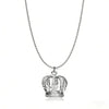 Crown Pendant Necklace on Long Sweater Chain - Image 14