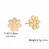 Cute Flower Sakura Stud Earrings for Women Stainless Steel Piercing Earrings Jewelry Birthday Valentine Gift - Image 10