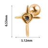 1PC 316L Steel Zircon Corss Cz Barbell Earrings Corss Helix Ear Cartilage Tragus Daith Piercing Body Jewelry 20G - Image 7