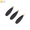 Csja Water Drop Necklaces Crystal Pendant Stainless Steel Chain Necklace for Women Stone Amethyst Jewelry Gift - Image 23