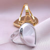 6Pcs Brief Geometry Long Ellipse Water Droplet Stainless Steel Ring Opening Adjustable Rings For Women Men Jewelry Party Gift - Image 4