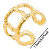 Abstract Hollow Irregular Open Adjustable Stainless Steel Rings Gothic Irregular Geometric Hammered Heart Lover Jewelry Rings - Image 30