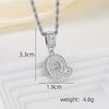A-Z Silver Color Zircon Letter Initial Necklace Crystal Letter Necklace for Party Birthday Jewelry Gift - Image 21