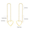 2PC/1pair Heart Love White Shell Drop Earring for Women Stainless Steel Hoop Earrings Romantic Valentine's Day Gift - Image 27