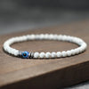 Classic Beaded Bracelet Men Apparel Accessories Evil Eyes 4mm Howlite Tiger Eyes Stone Wrap Braslet - Image 6