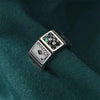 Vintage Lucky Poker Adjustable Open Rings For Women Men Playing Card Finger Stainless Steel Ring Party Jewelry - Image 7