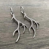 Gothic Simulation Antler Drop Earrings for Women Men Punk Black Metal Geometric Animal Earrings Christmas Jewelry Gifts - Image 5